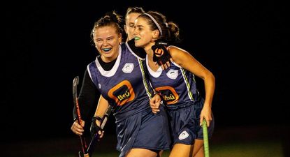 El Observador | Janine Stanley y Valentina Castagnet Woodlands hockey sobre césped Campeonato Uruguayo 2025. Foto: @owchockey