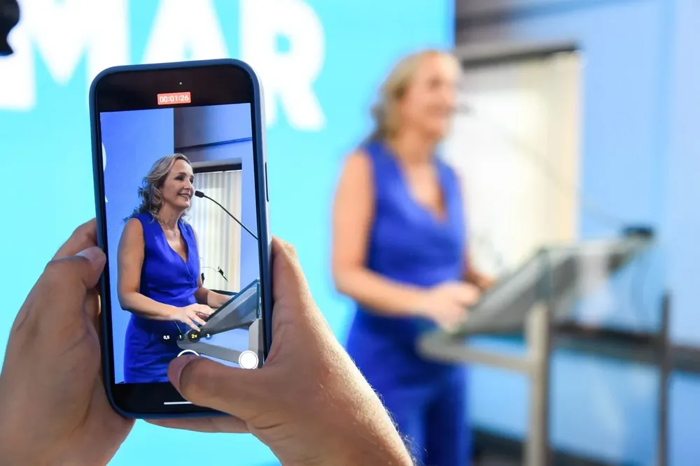 Raffo durante el lanzamiento de la segunda etapa de su campaña