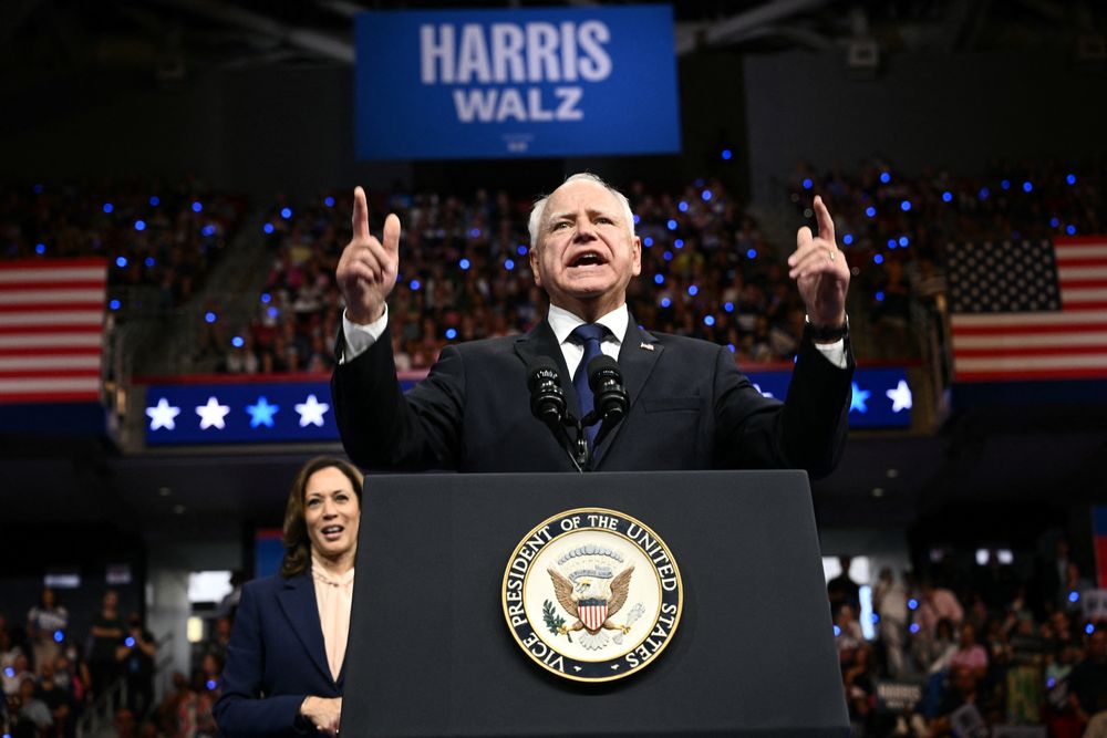 Tim Walz, para muchos un aliado que puede ser decisivo.