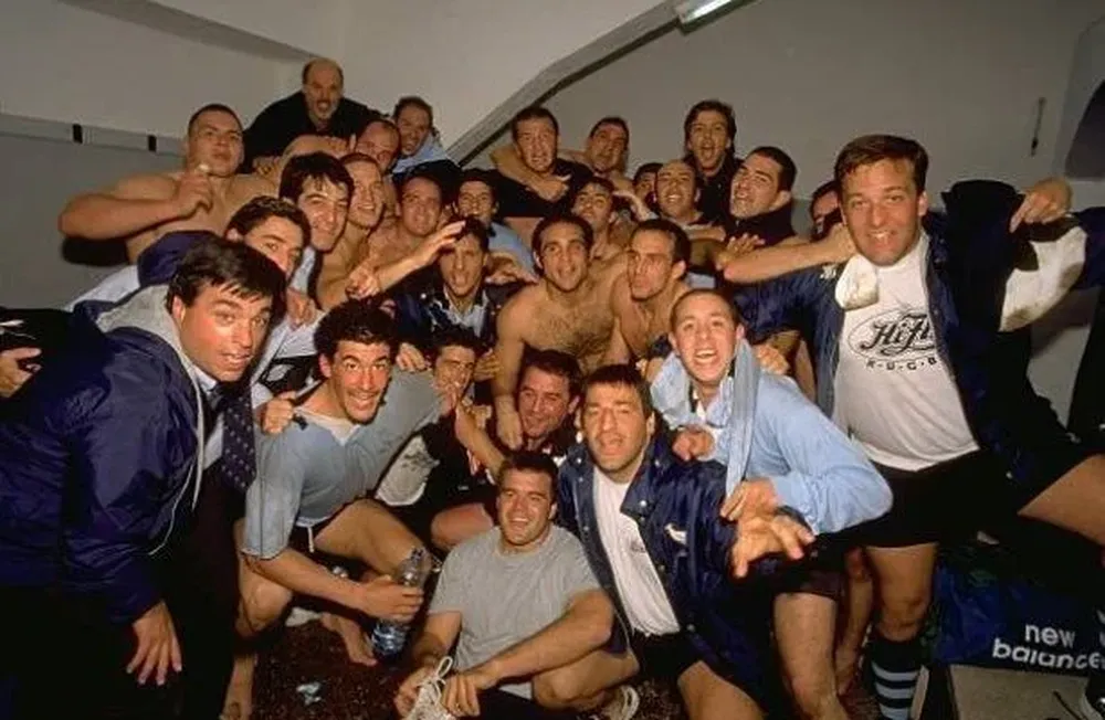 El festejo en el vestuario