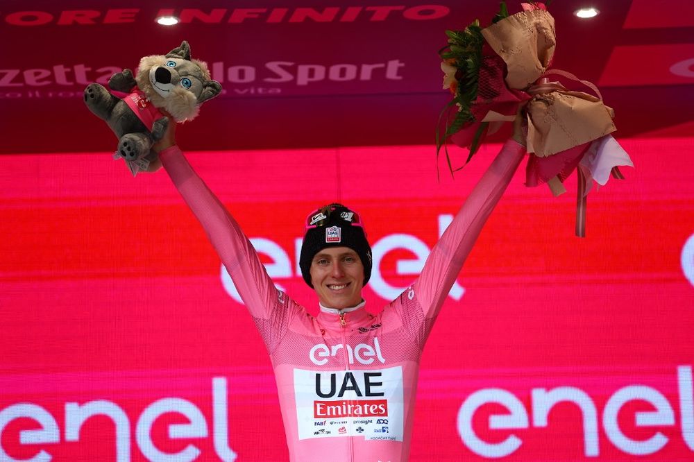 Tadej Pogacar en el Giro de Italia