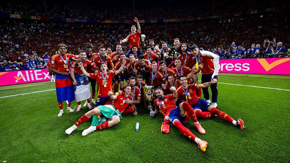 La selección española conquista la Eurocopa.