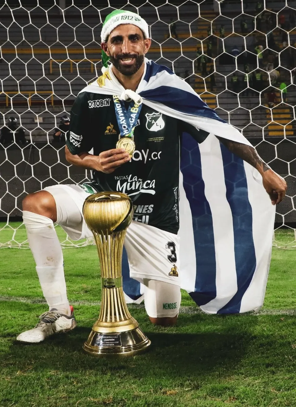 Hernán Menosse tuvo buenos números en la Liga Colombiana de la que fue campeón con Deportivo Cali