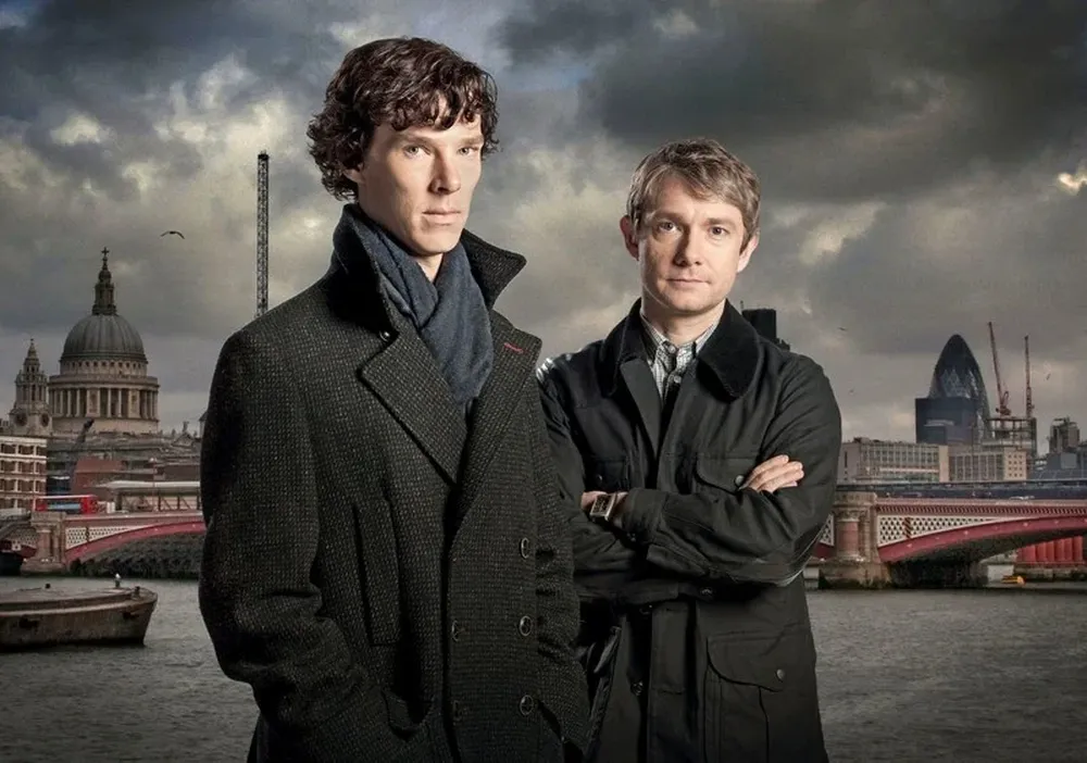 Sherlock Holmes y John Watson en la versión de la BBC