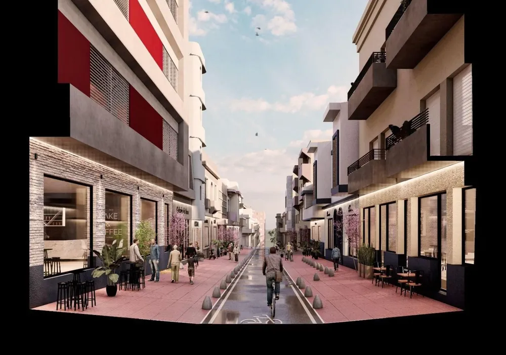 La calle Colón pasará de destinar el 33% de su ancho a los peatones al 71%