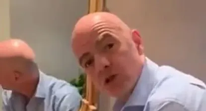 Infantino enseña cómo lavarse las manos por el coronavirus