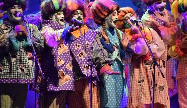 Murga de Frente y Mano, durante la primera rueda.
