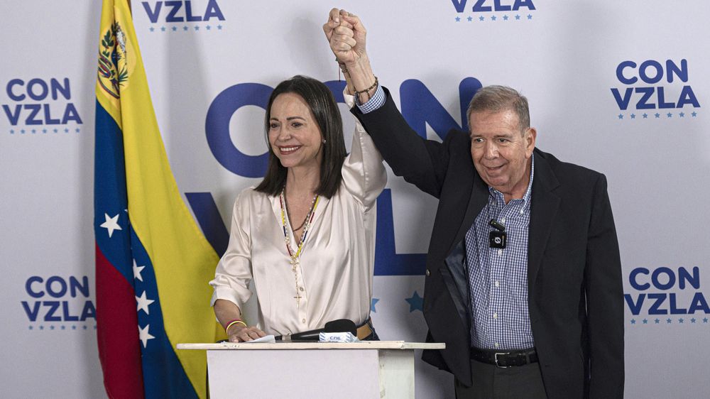 Maria Corina Machado y Edmundo González, candidato presidencial en 2024.