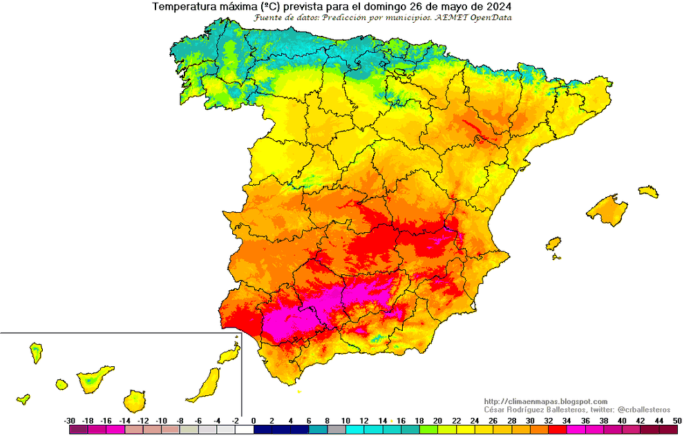En puntos del valle del Guadalquivir la temperatura superarán el domingo los 35 grados.