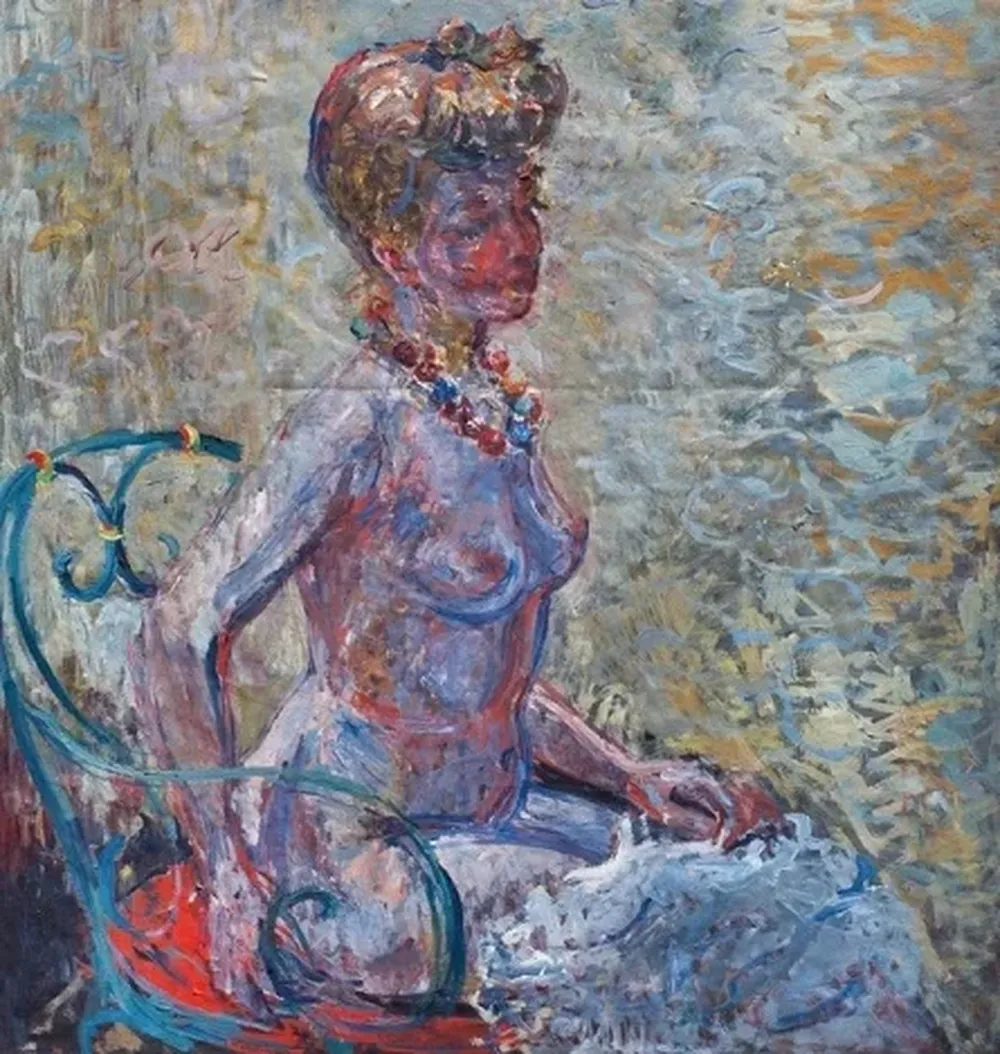 Buste de danseuse, un óleo sobre tela del ruso Constantin Andreevitch Terechkovitch