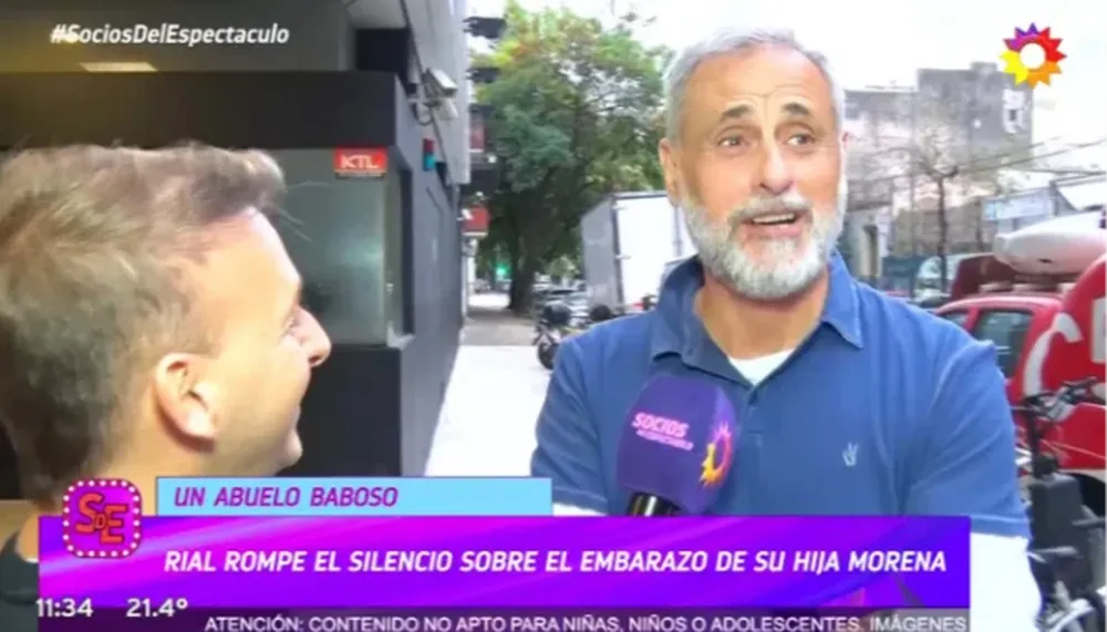 Jorge Rial rompió el silencio sobre el embarazo de su hija Morena: Le costó un poco decirmelo