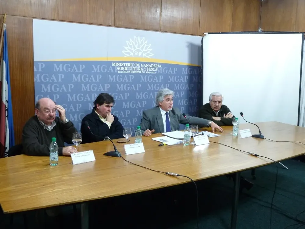 Ferreira, Repetto, Aguerre y García ayer en el MGAP