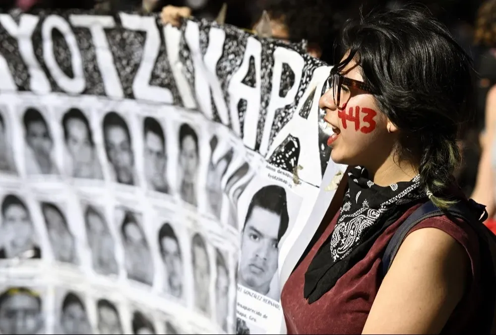 Una de las movilizaciones por los 43 de Ayotzinapa que siguen conmoviendo a México.
