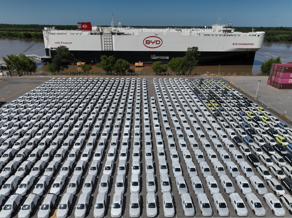 autos eléctricos BYD en Argentina. AP