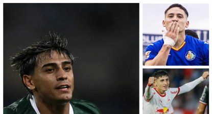 Facundo Torres, Martín Satriano, Ignacio Sosa y Lucas Villalba