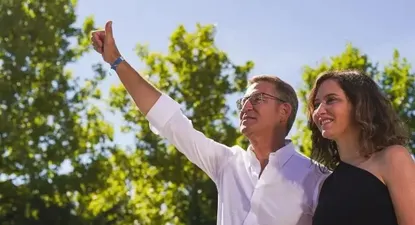 Alberto Núñez Feijóo e Isabel Díaz Ayuso