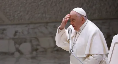 El Papa Francisco durante una audiencia general en el Aula Pablo VI, Ciudad del Vaticano.