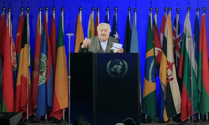 Mujica durante su discurso en la cumbre