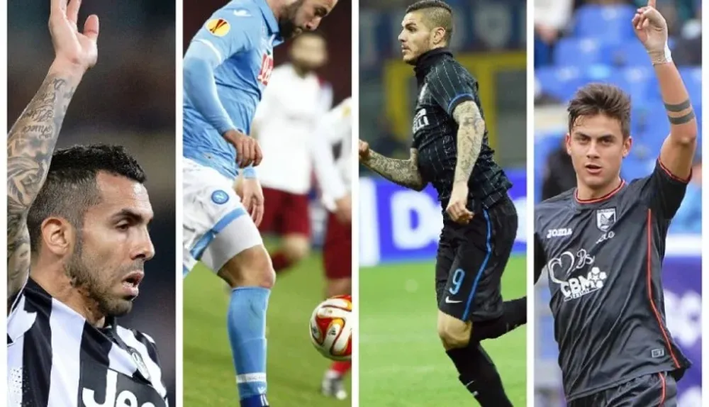 Goleadores argentinos en Italia