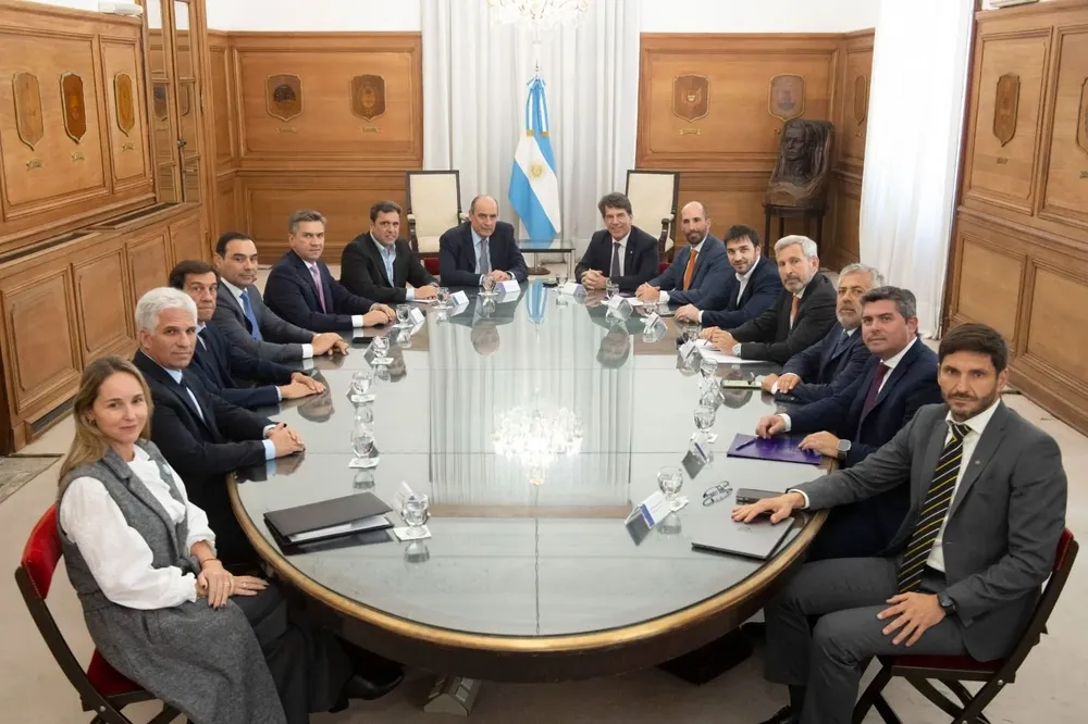 Reunión en Casa Rosada con los gobernadores de JxC