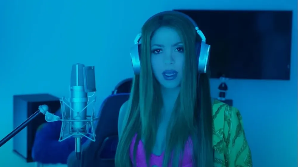 Shakira en su sesión con Bizarrap