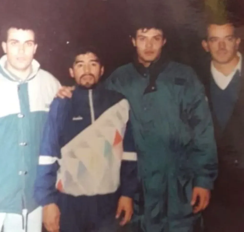 Maradona y Jorge Goncalves