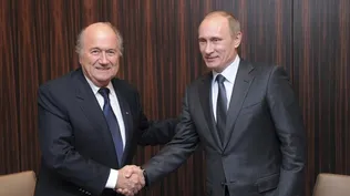 Otros tiempos: Blatter y Putin juntos