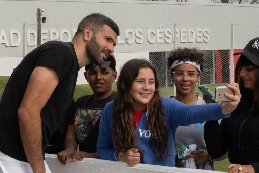 Gigliotti en una jornada de la Fundación Nacional