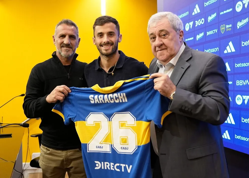 Marcelo Saracchi fue presentado como nuevo refuerzo de Boca Juniors