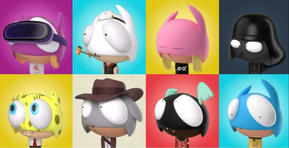 Algunos de los personajes de Lil Heroes.