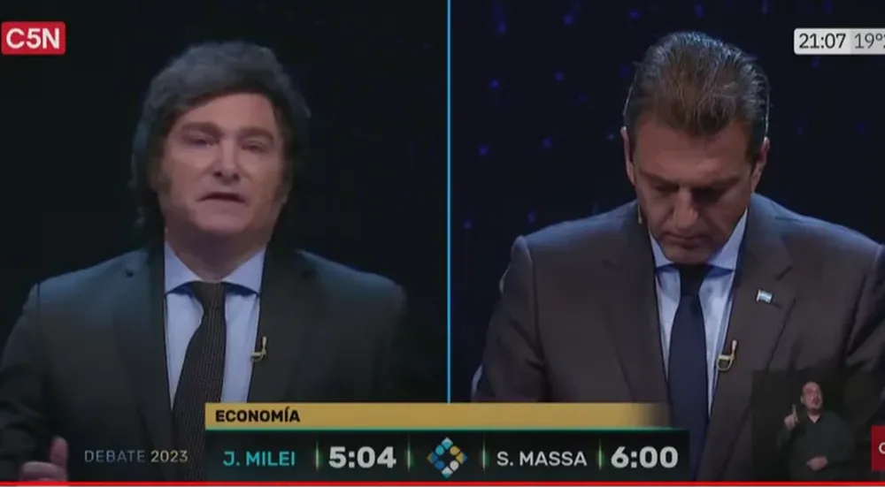 Primer cruce de Massa con Milei