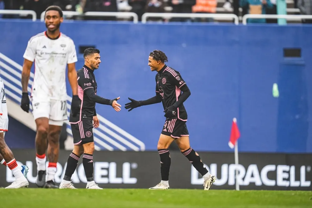 Suárez en su segundo partido con Inter Miami