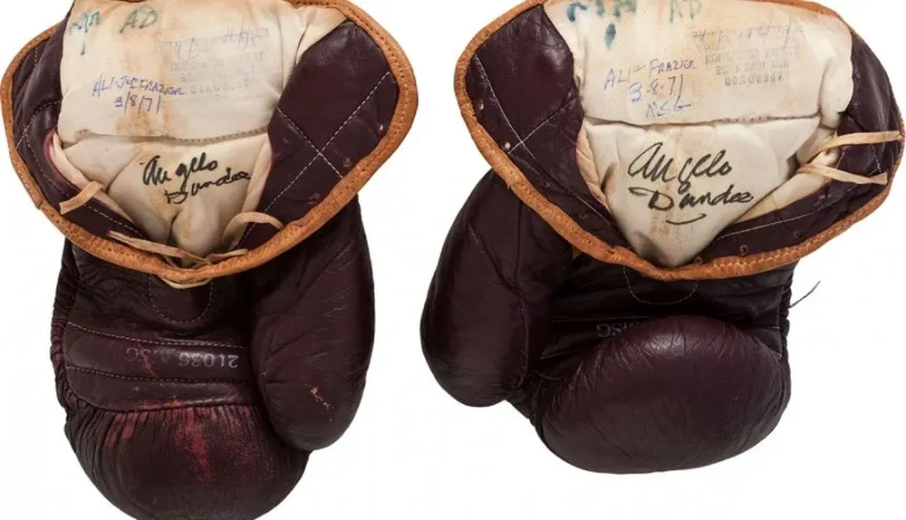 Los guantes que llevaron a Alí hacía la victoria