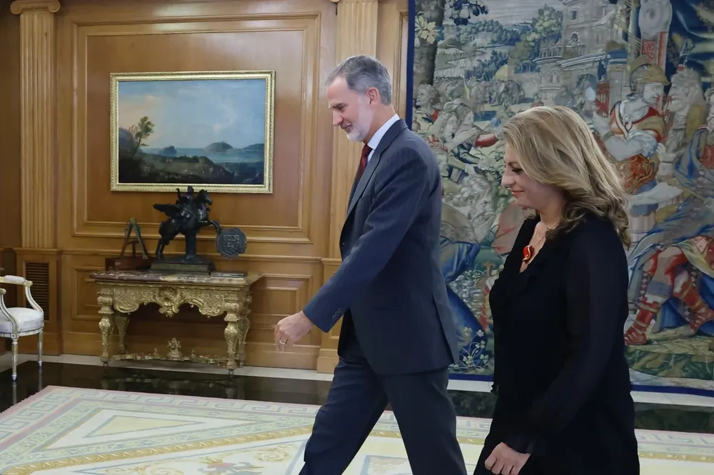 El rey Felipe VI recibe a la portavoz de Coalición Canaria en el Congreso, Cristina Valido