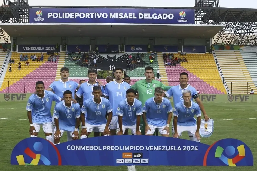 El equipo de Uruguay que debutó en el preolímpicos de Venezuela