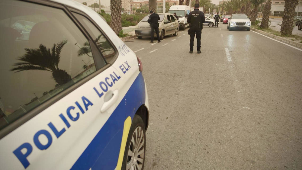 Persecución policial en Elche