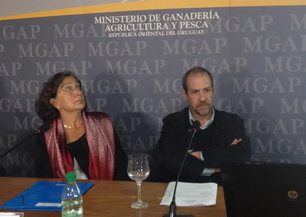 Zulma Gabard y José Olascuaga en el MGAP
