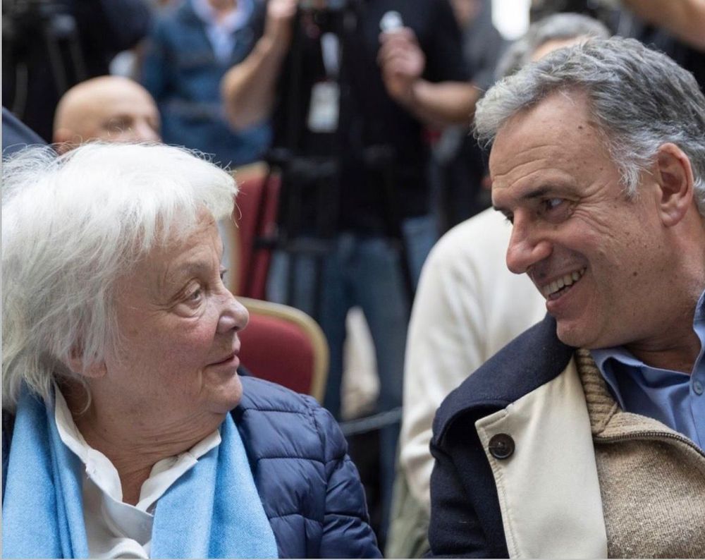 Lucía Topolansky y Yamandú Orsi. Archivo