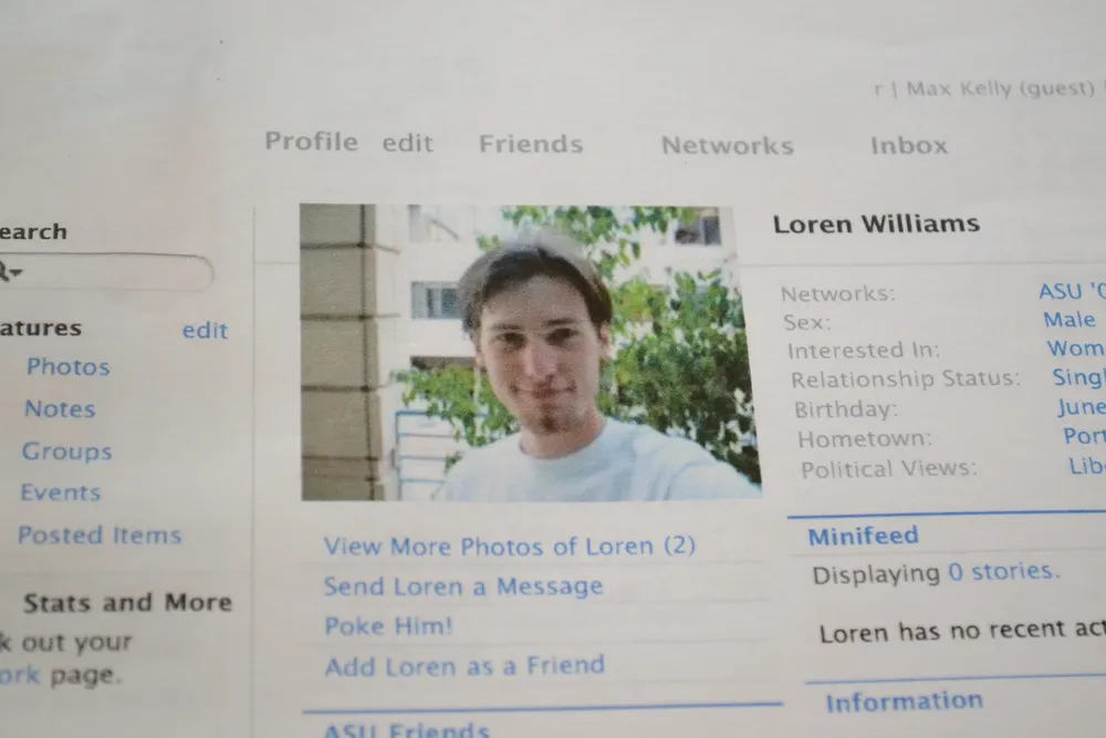 El perfil de Facebook de Loren Williams, el hijo de Karen Williams
