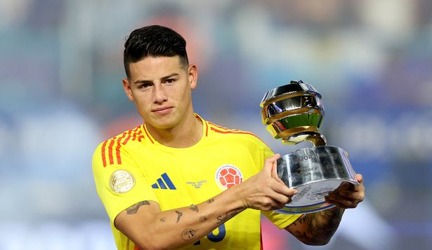 James Rodríguez recibió el premio al Mejor Jugador de la Copa América 2024