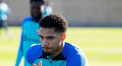 Ronald Araujo en su vuelta a las prácticas