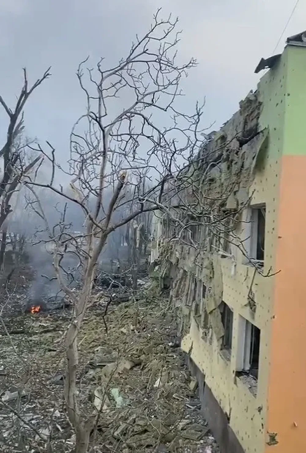 Captura del video difundido por el presidente ucraniano