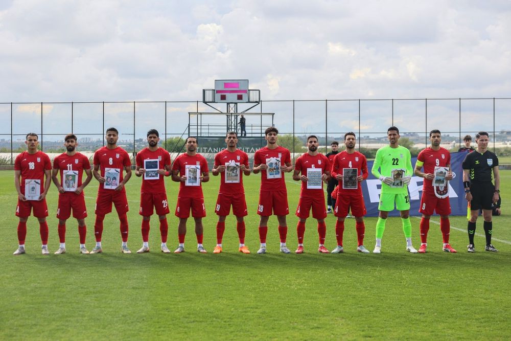 La selección de Irán en la previa al amistoso contra Costa Rica de este martes