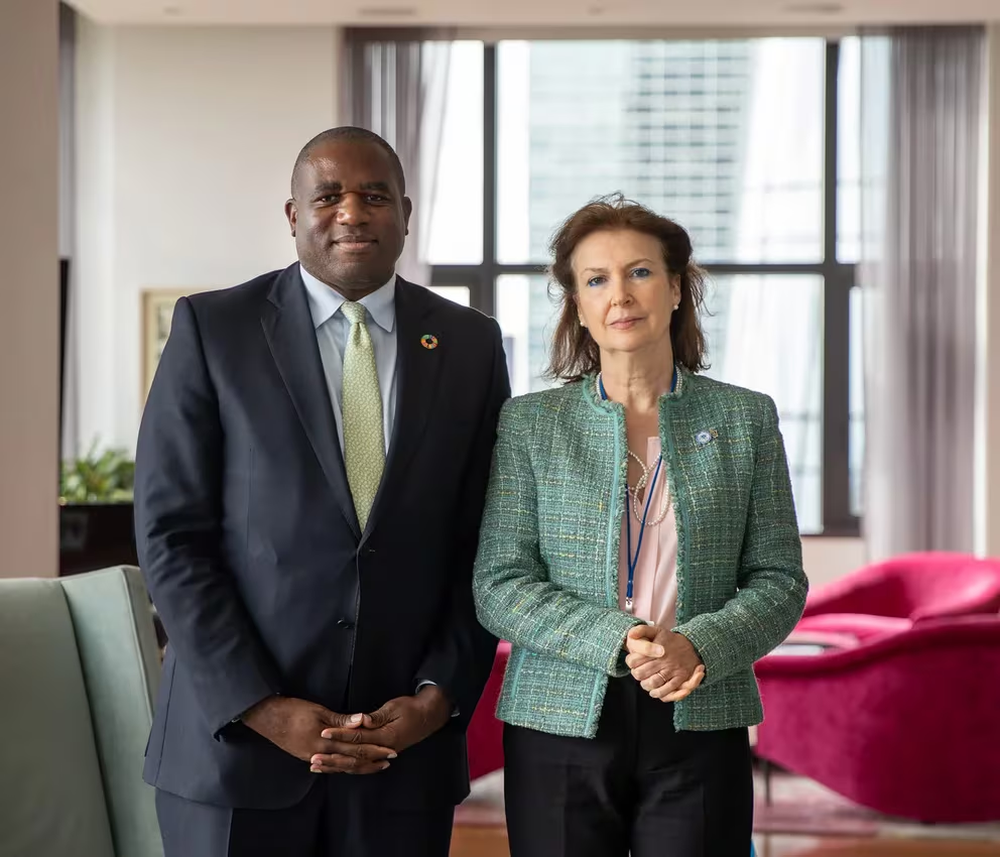 Diana Mondino y David Lammy
