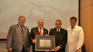 Dr. Julio Martínez , Gerardo García Rial, Dr. Víctor Soria y Dr. Eduardo Grandal.