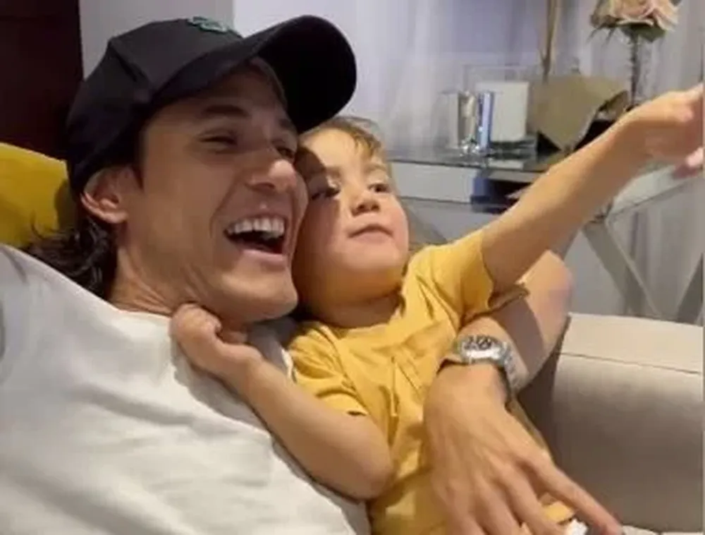 Cavani y su hija India