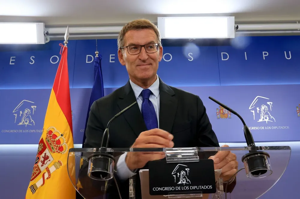 El candidato popular Alberto Núñez Feijóo se somete este martes a una investidura que se anticipa fallida