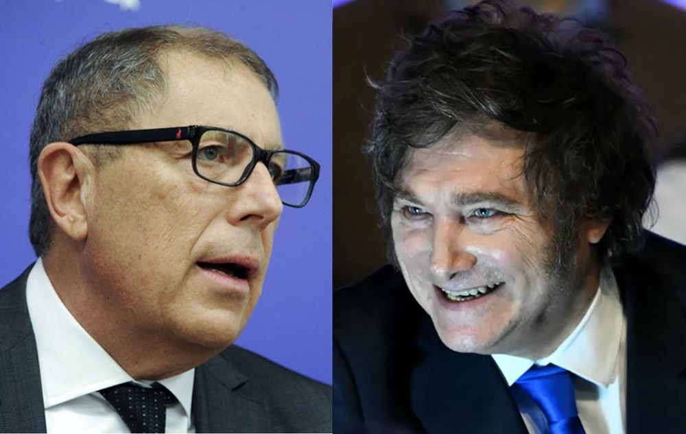 Gabriel Oddone y Javier Milei
