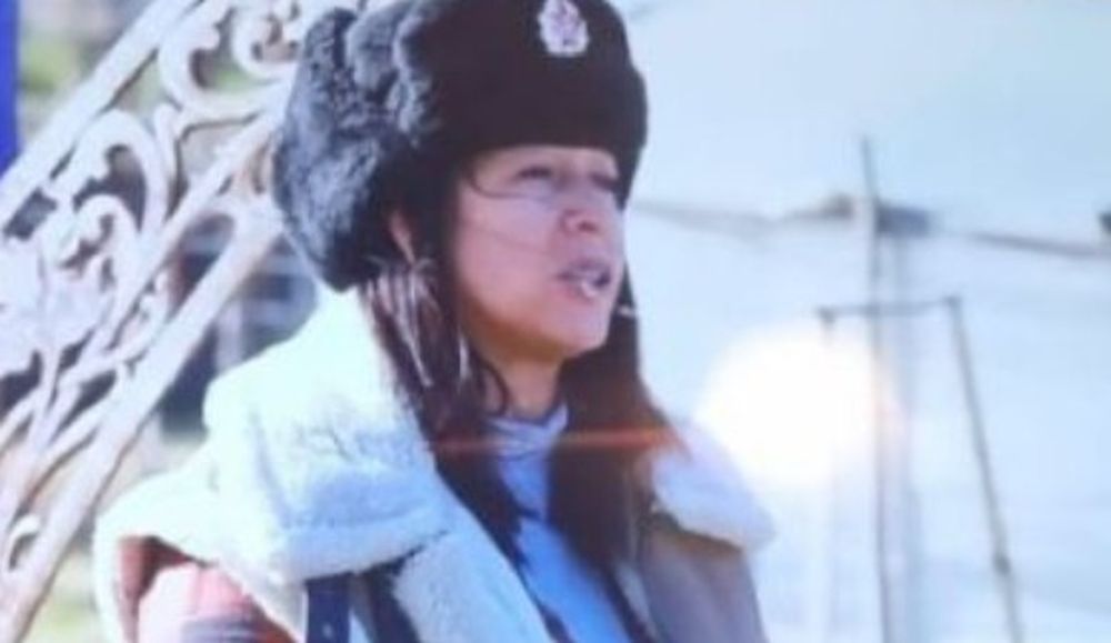 Karina Felice durante la transmisión del programa&nbsp;