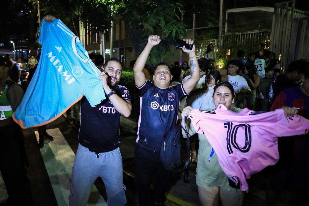 Fans de inter Miami y Messi en Lima Fans de inter Miami y Messi en Lima